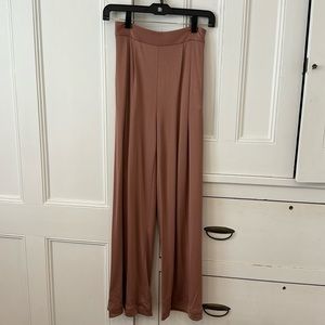 Fleur du Mal Wide Leg Pants in Mauve
